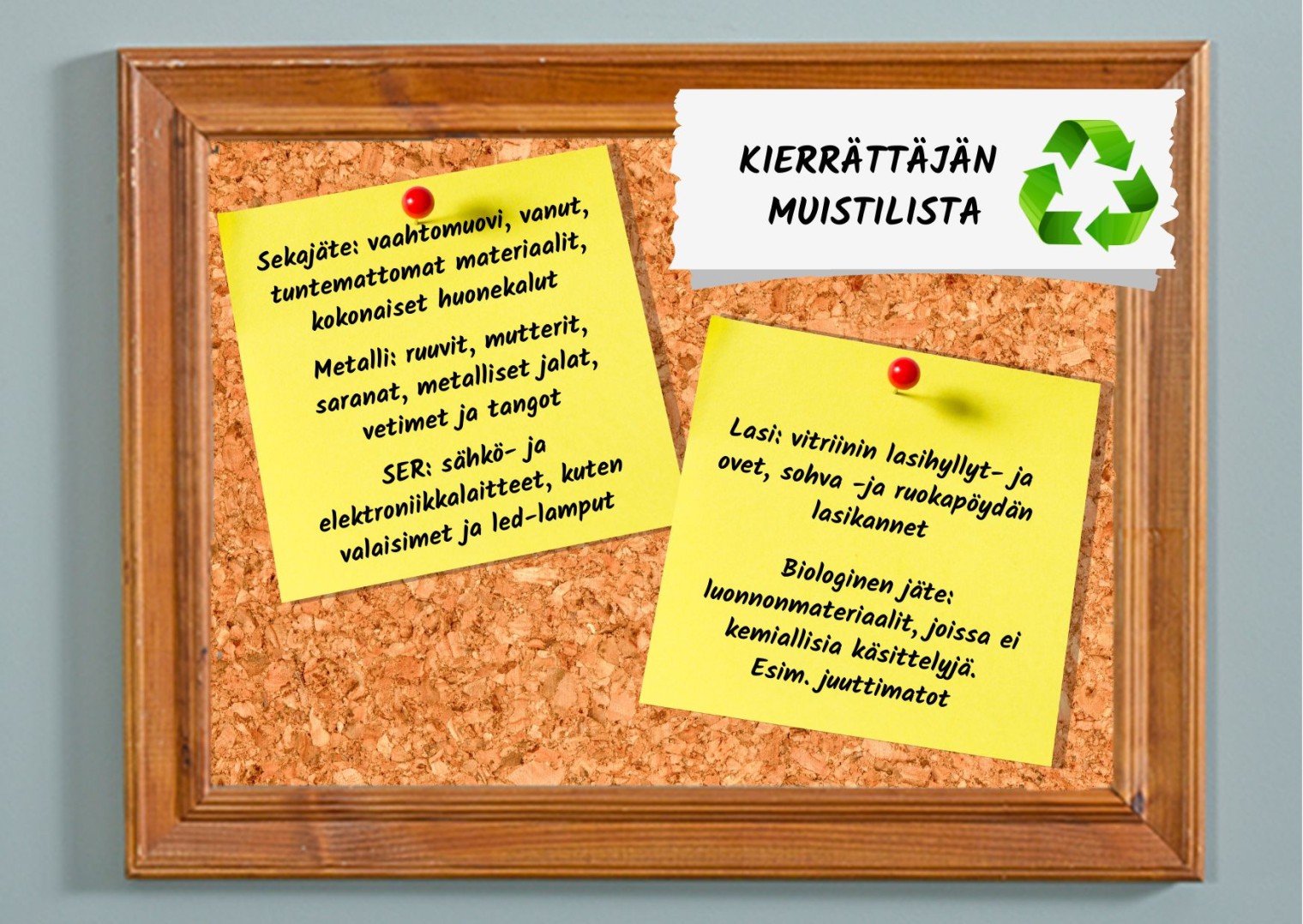 Kierr&auml;t&auml; huonekalu oikein, samalla s&auml;&auml;st&auml;t luontoa.